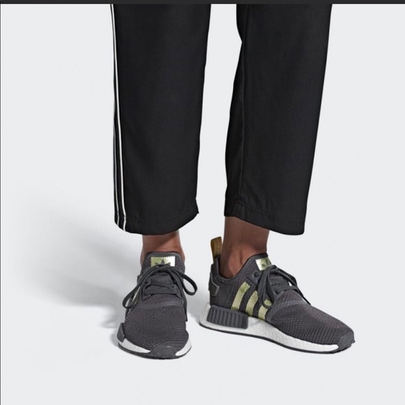 ADIDAS NMD R1 gray and gold - Picture 2 of 13